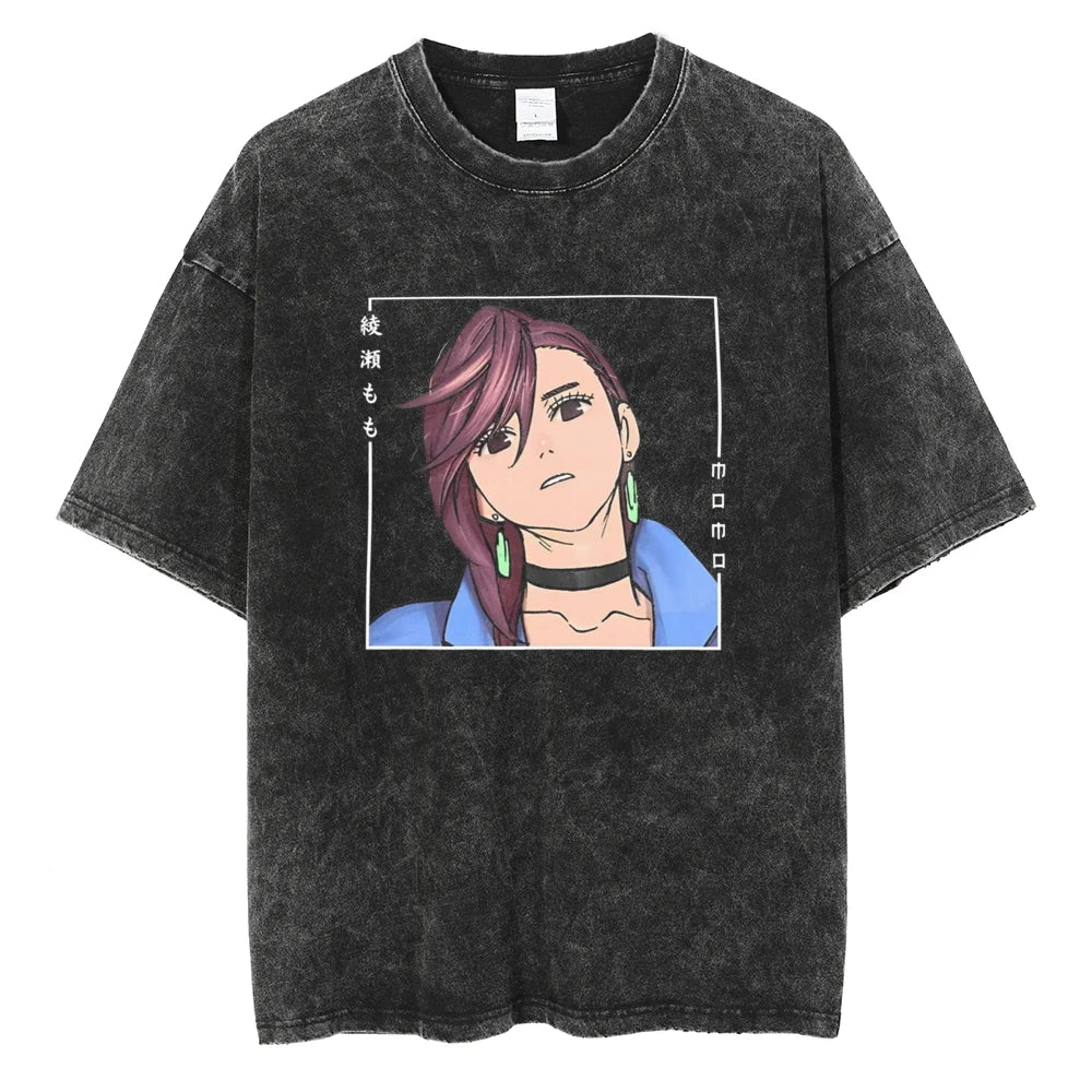 Dandadan Momo's Grace Oversized Vintage T-Shirt