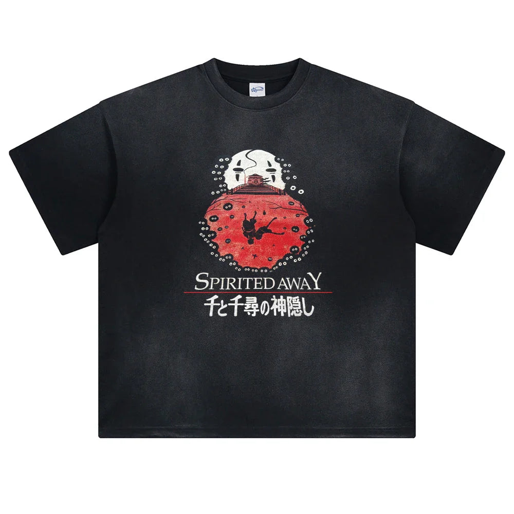 Spirited Away Spirit's Journey Oversized Vintage T-Shirt