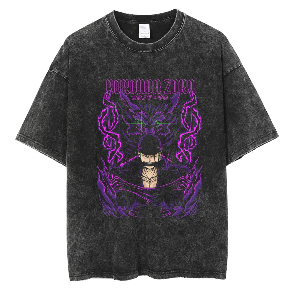 One Piece Blade Master Zoro Vintage T-Shirt