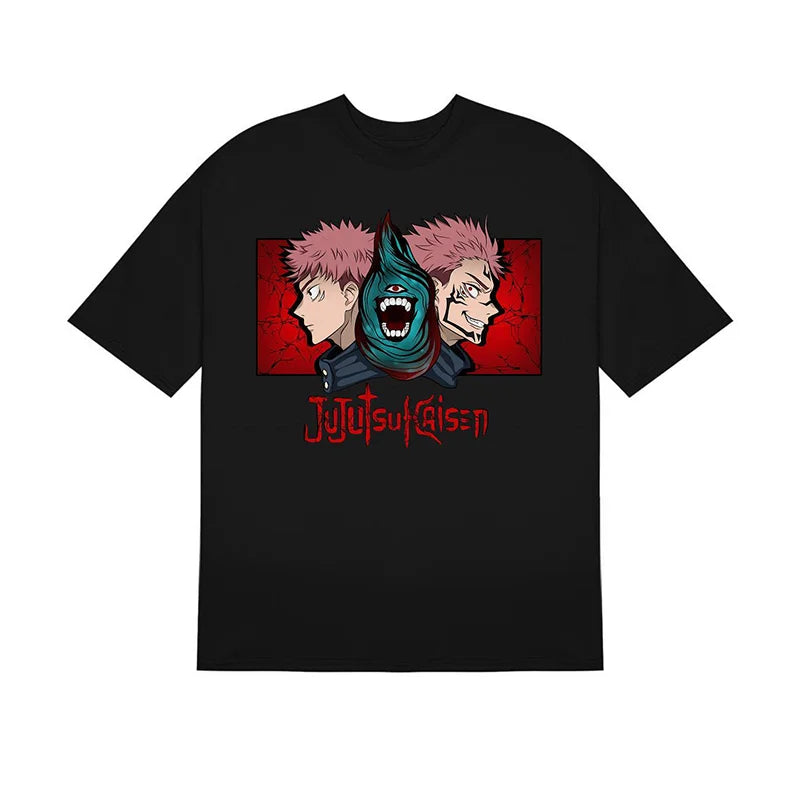 Jujutsu Kaisen Battle's Fury Oversized Graphic T-Shirt