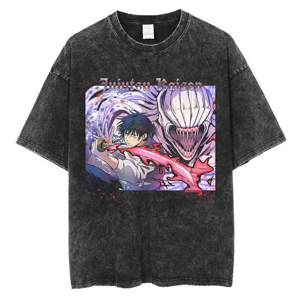 Jujutsu Kaisen Fushiguro Demon Hunter Vintage T-Shirt