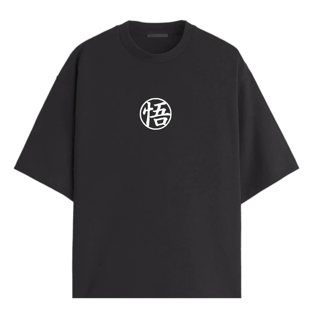 Dragon Ball Z Saiyan's Symbol Oversized Graphic T-Shirt