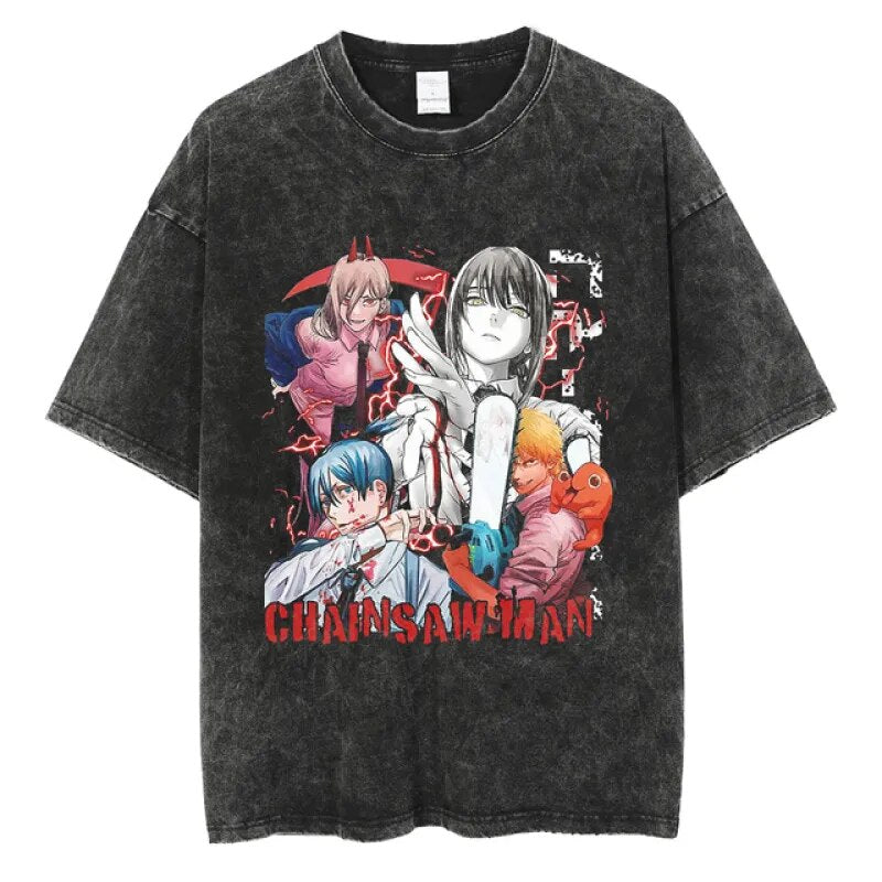 Chainsaw Man Chainsaw Heroes Vintage T-Shirt