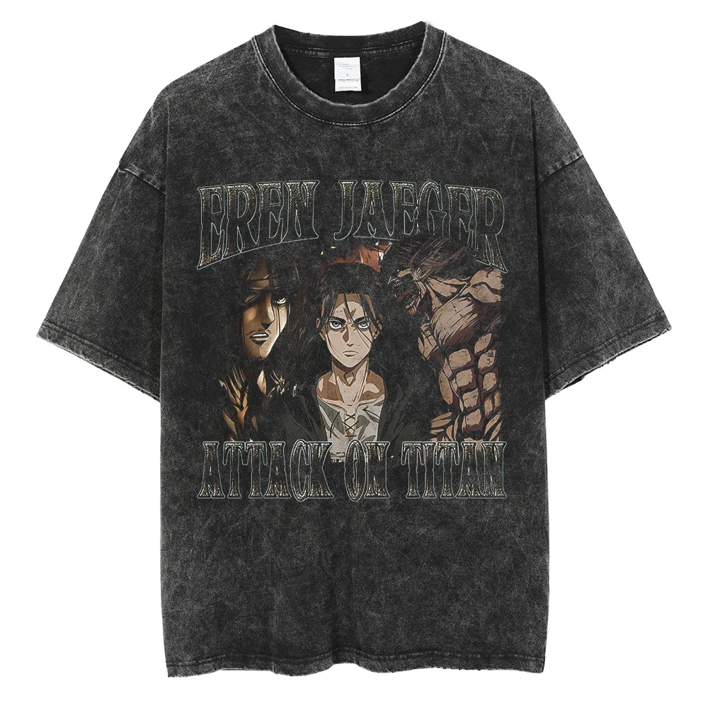 Attack on Titan Eren Jaeger’s Revenge Oversized Vintage T-Shirt