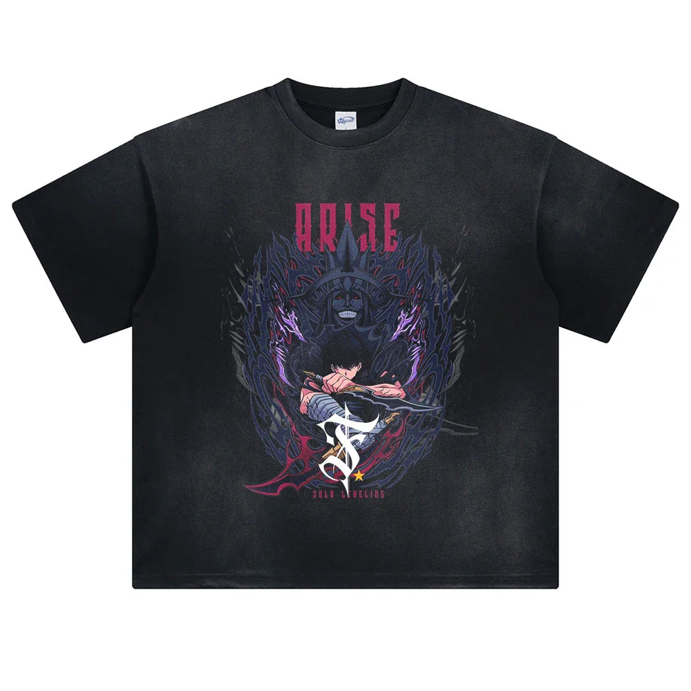 Solo Leveling Demon Arise Oversized Vintage Shirt