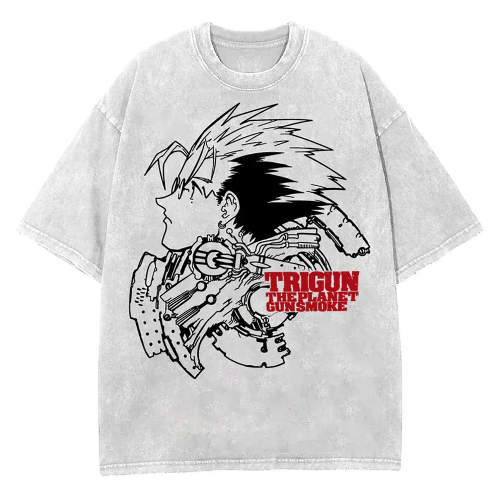 Trigun Gunsmoke's Tale Oversized Vintage T-Shirt