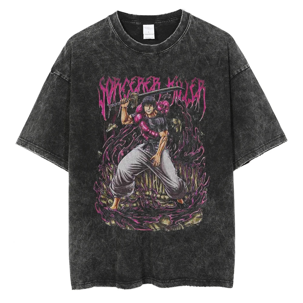 Jujutsu Kaisen Fushiguro Megumi Shikigami Master Vintage T-Shirt