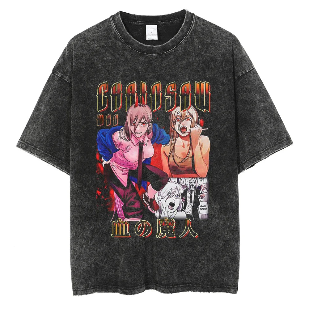 Chainsaw Man Power Chainsaw Princess Vintage T-Shirt