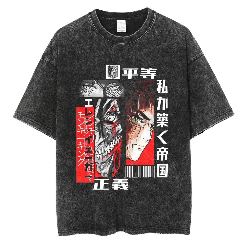 Attack on Titan Relentless Fighter Vintage T-Shirt