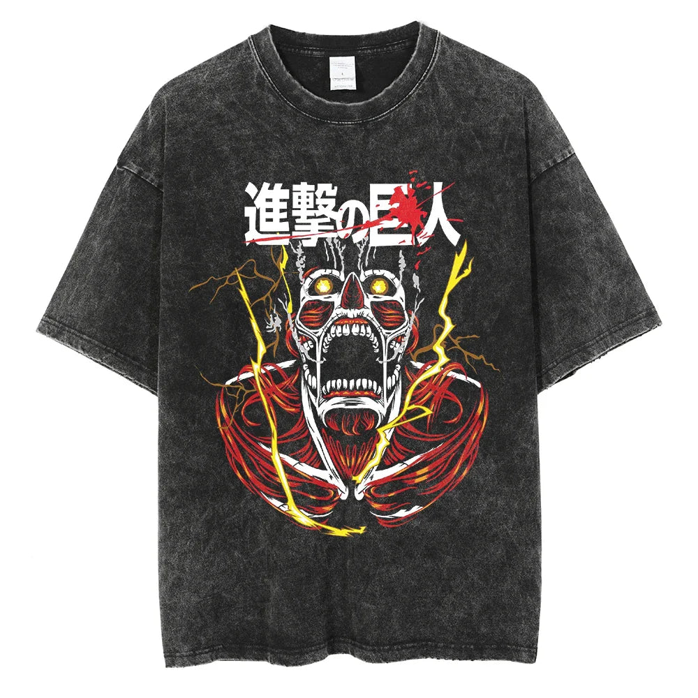 Attack on Titan Wall Titans Rampage Vintage T-Shirt