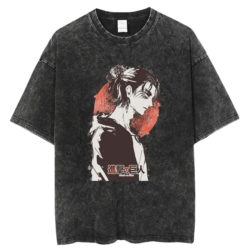 Attack on Titan Eren Yaeger Troubled Survivor Vintage T-Shirt
