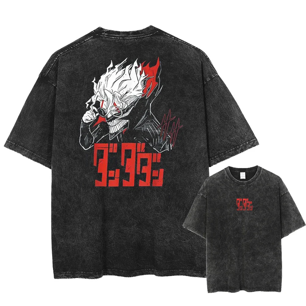 Dandadan Okarun's Power Oversized Vintage T-Shirt
