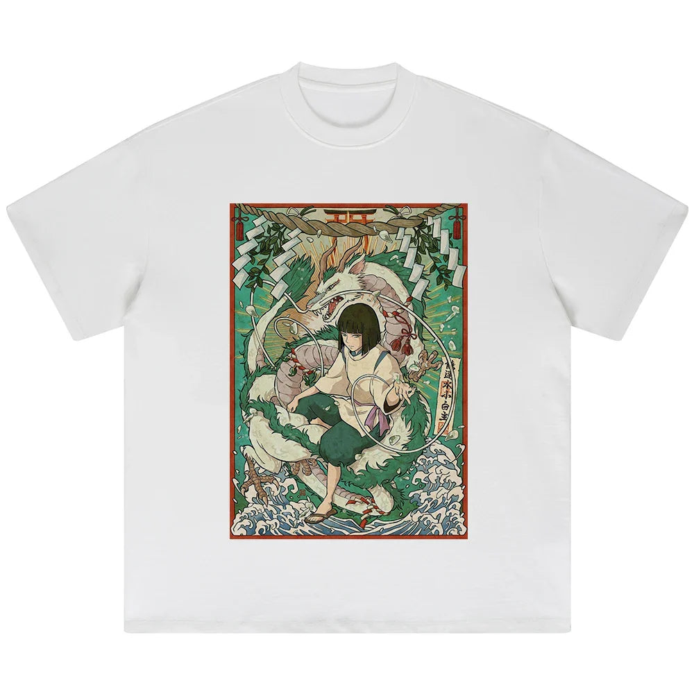 Spirited Away Haku's Dragon Oversized Graphic T-Shirt
