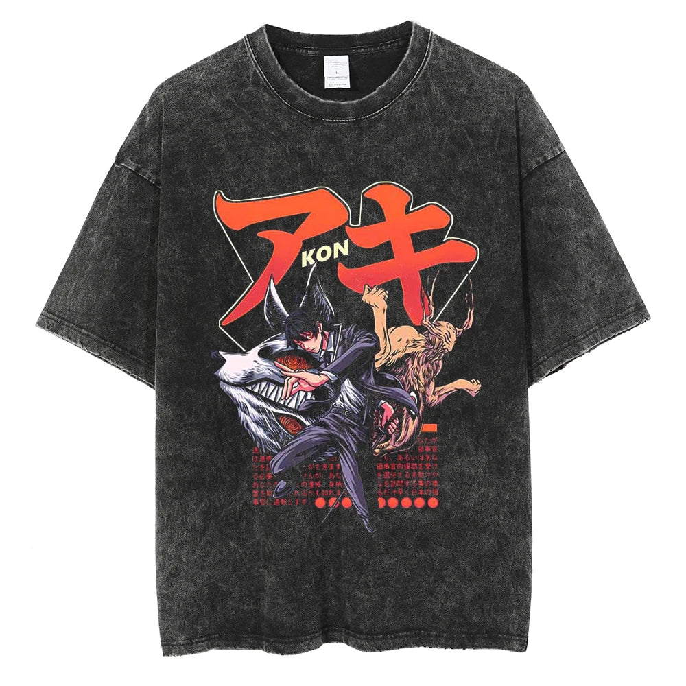 Chainsaw Man Aki Hayakawa Vintage T-Shirt