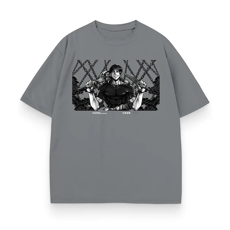 Jujutsu Kaisen Toji's Might Oversized Graphic T-Shirt