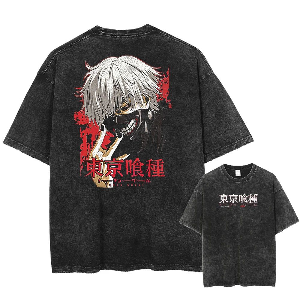 Tokyo Ghoul Kaneki's Awakening Oversized Vintage T-Shirt