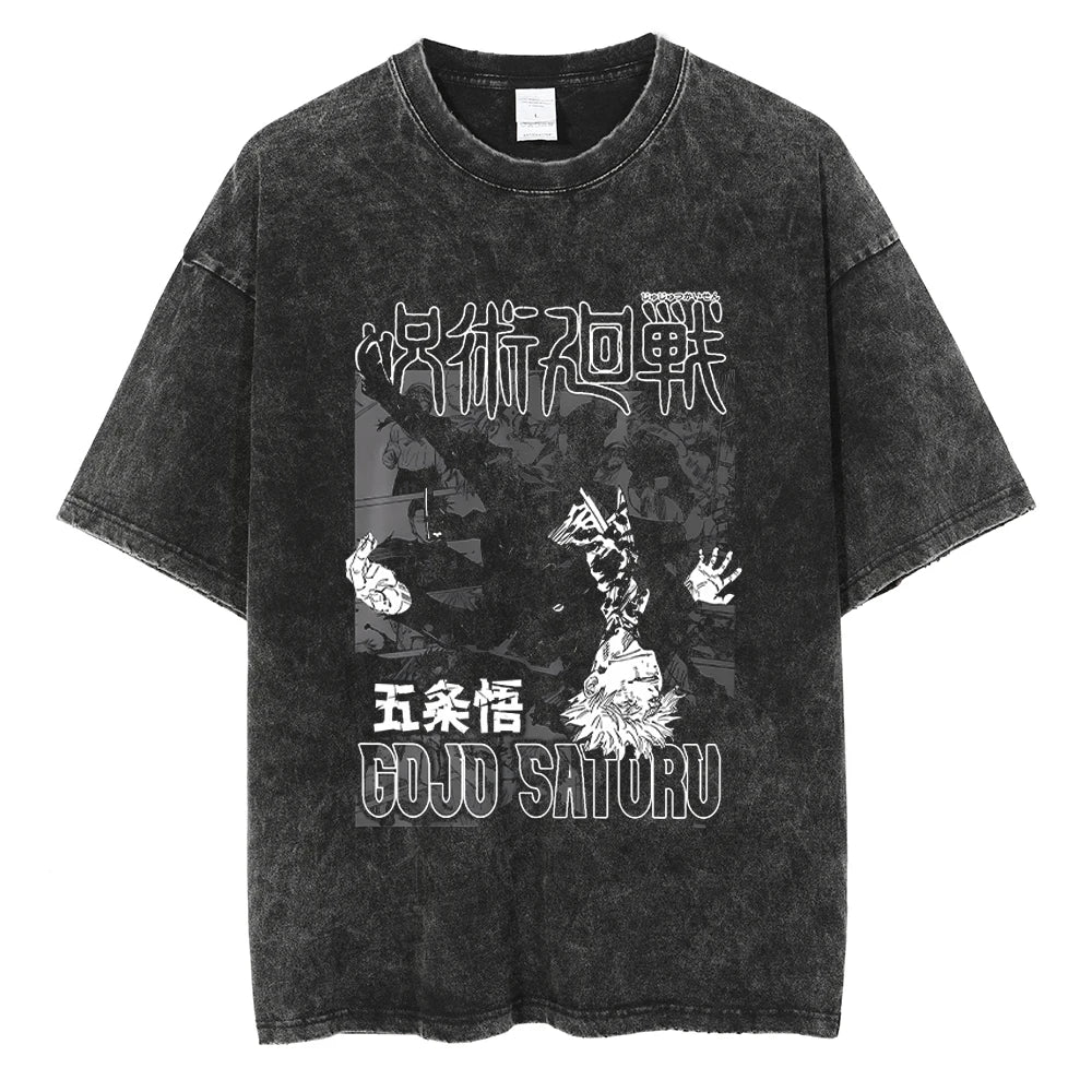 Jujutsu Kaisen Gojo Limitless Void Wielder Oversized Vintage T-Shirt